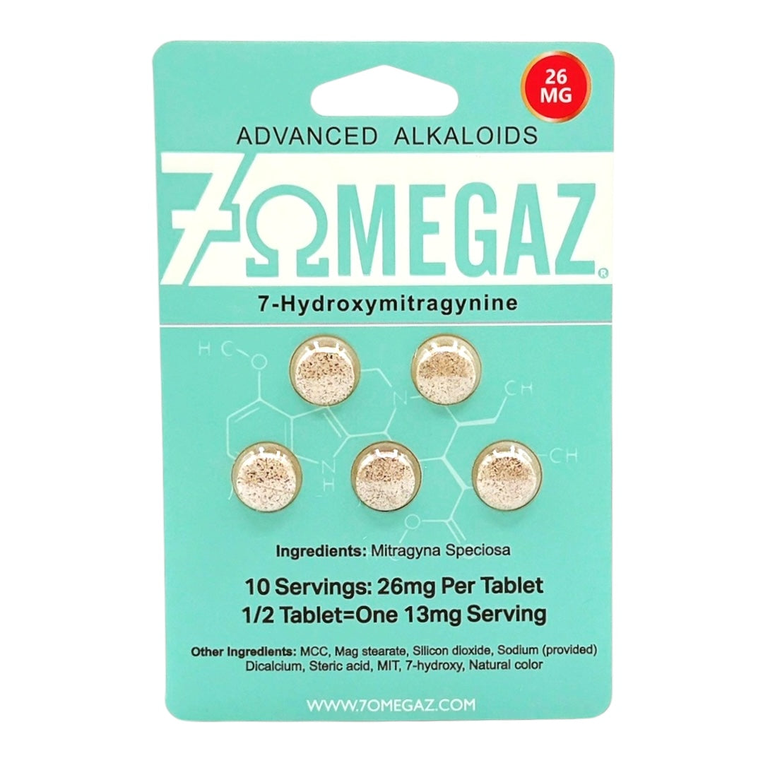 7 OMEGAZ 7- Hydroxymitragynine 26 mg Tabs