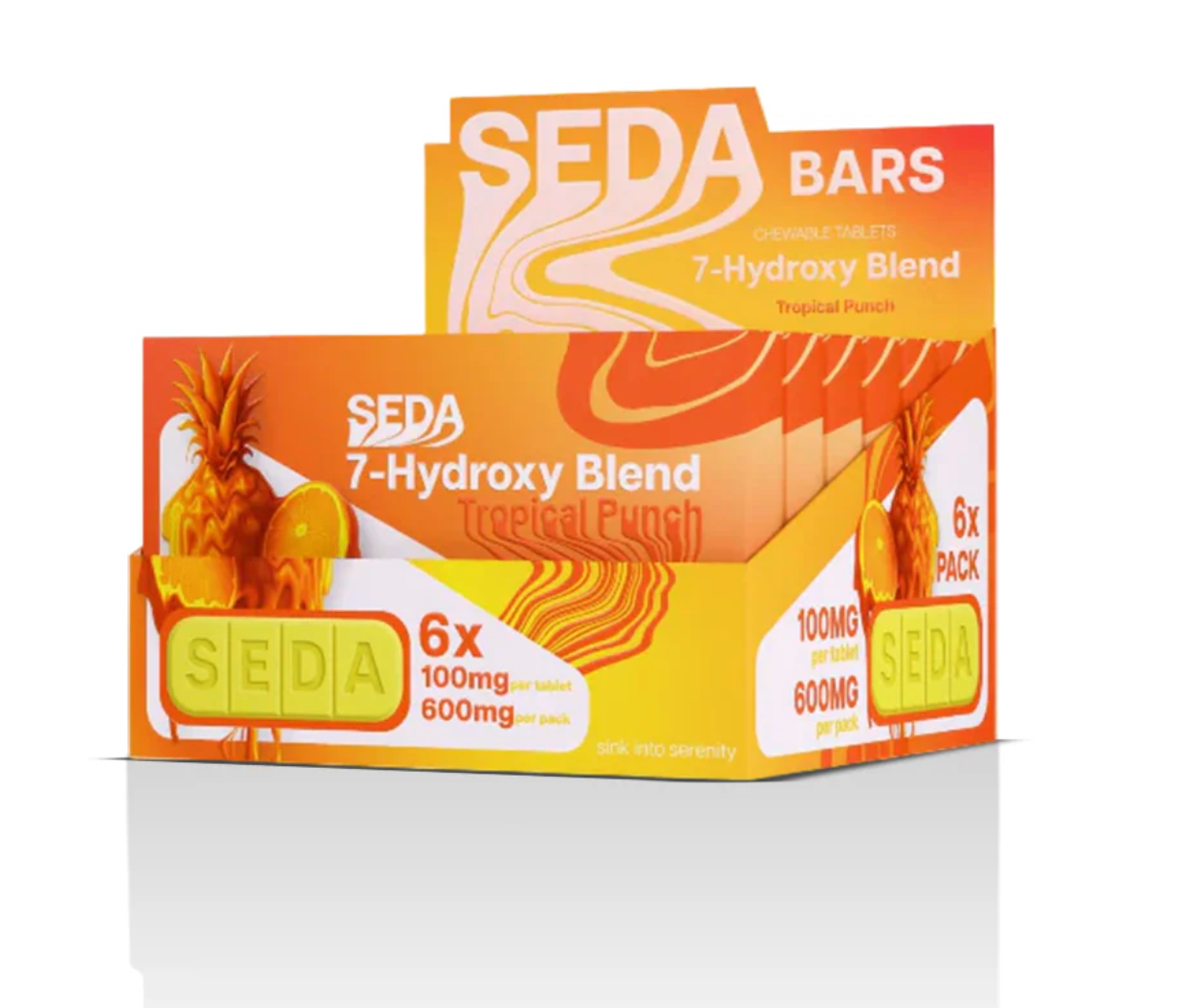 SEDA Bars 6ct 7OH Chewable Tabs 600mg