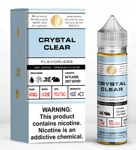 Crystal Clear Premium E-Liquid Flavorless (3 mg, 6 mg)