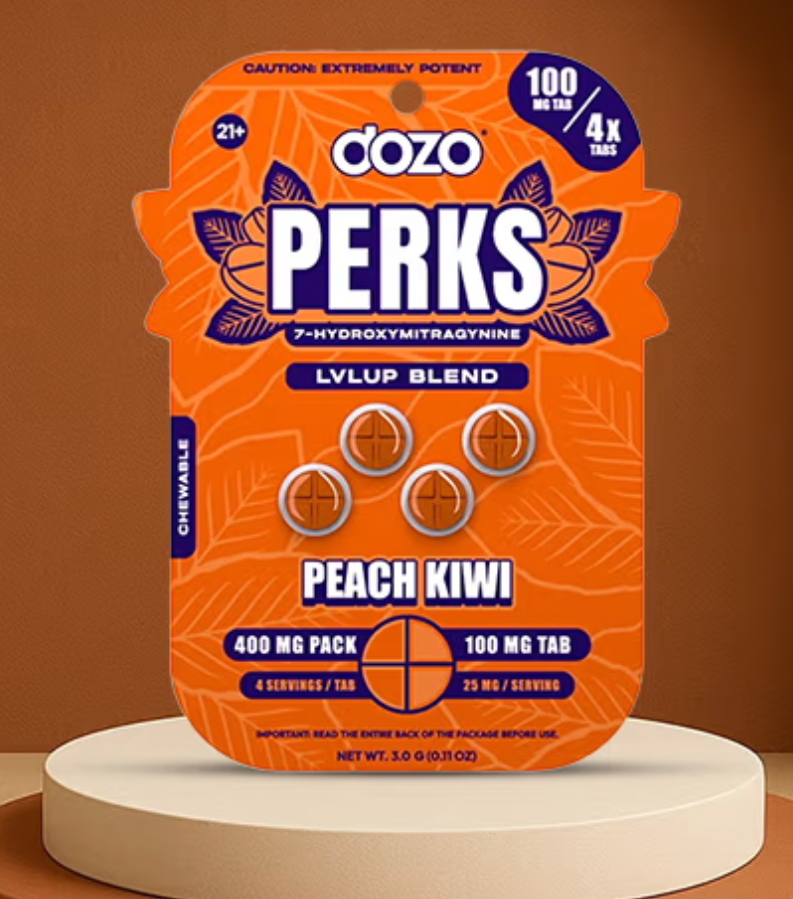 Dozo Perks Extreme Potency 7-OH LVLUP 100mg Per Tablet